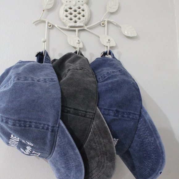 Distressed Denim Fashion Hat - Picture 2 of 2